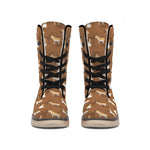 Cartoon Kulan Donkey Pattern Print Winter Boots