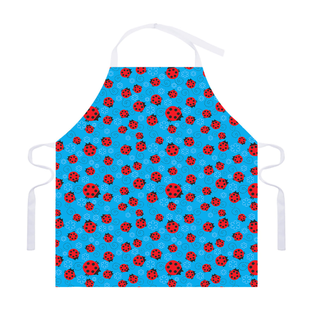 Cartoon Ladybird Pattern Print Adjustable Apron