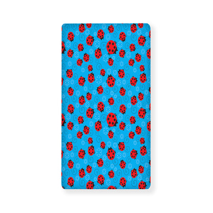 Cartoon Ladybird Pattern Print Baby Crib Sheet