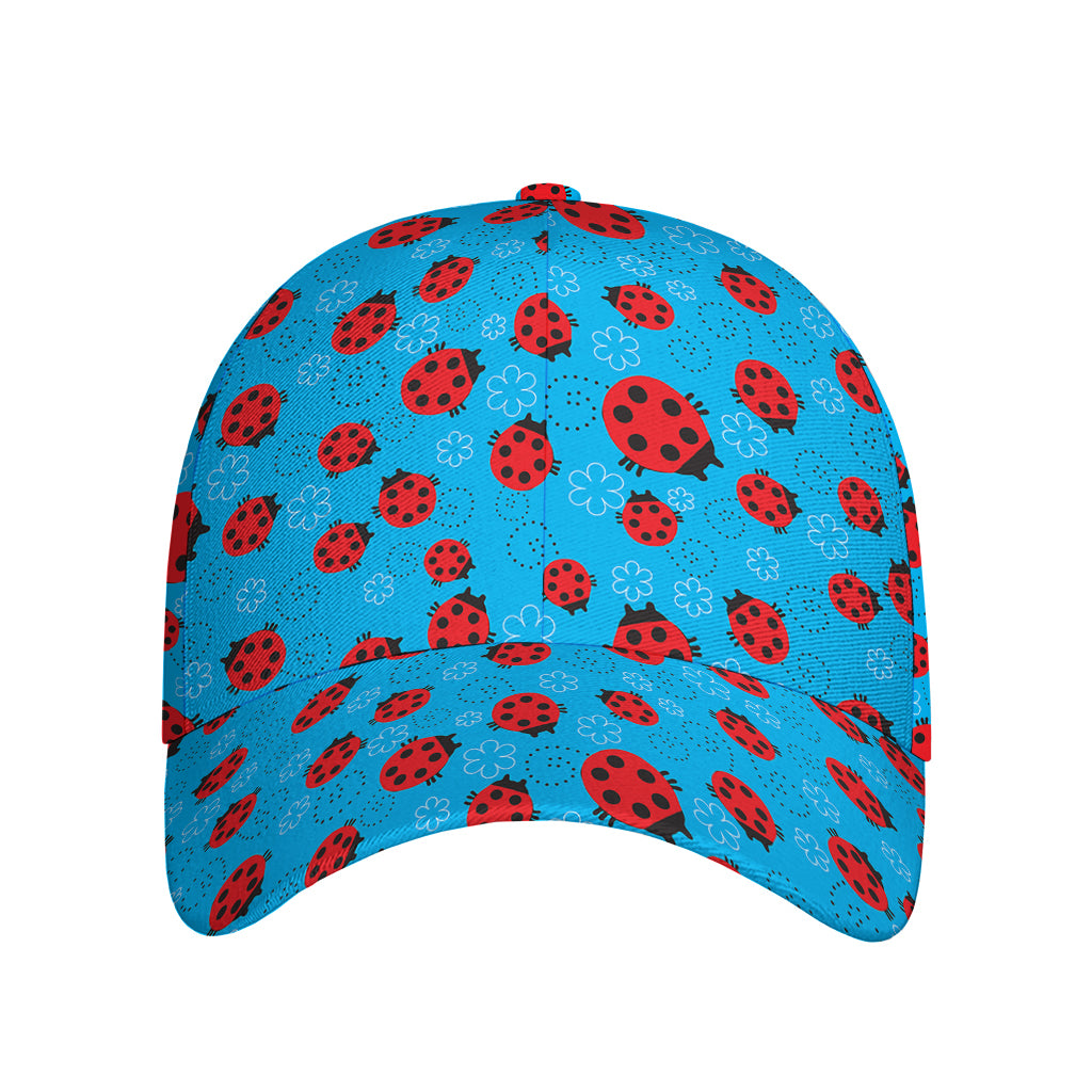 Cartoon Ladybird Pattern Print Baseball Cap