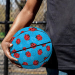 Cartoon Ladybird Pattern Print Basketball