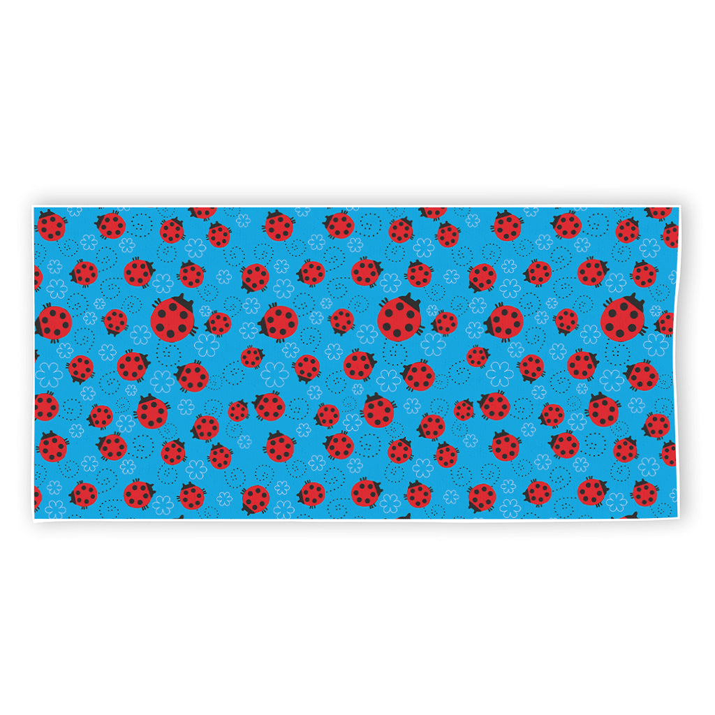 Cartoon Ladybird Pattern Print Beach Towel