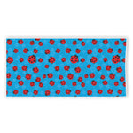 Cartoon Ladybird Pattern Print Beach Towel