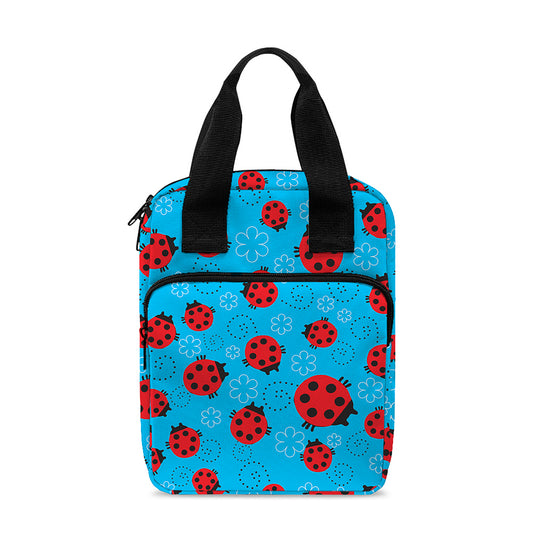 Cartoon Ladybird Pattern Print Bible Tote Bag