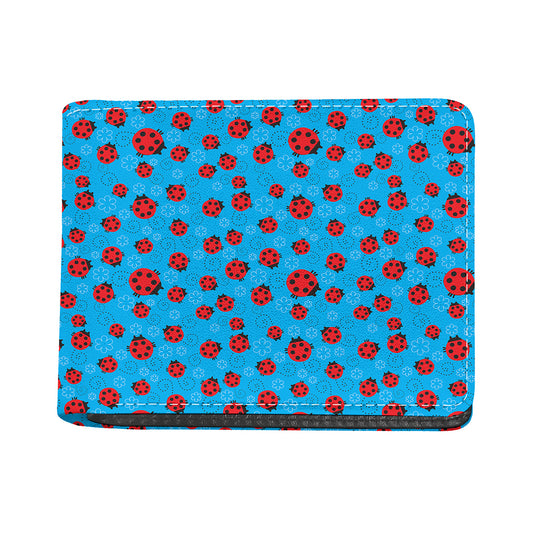 Cartoon Ladybird Pattern Print Bifold Wallet