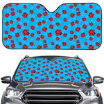 Cartoon Ladybird Pattern Print Car Windshield Sun Shade