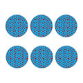 Cartoon Ladybird Pattern Print Coaster Set