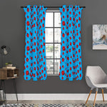 Cartoon Ladybird Pattern Print Curtain