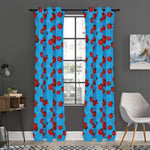 Cartoon Ladybird Pattern Print Curtain