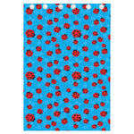 Cartoon Ladybird Pattern Print Curtain