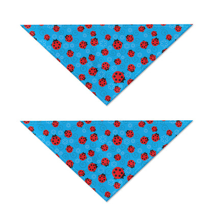 Cartoon Ladybird Pattern Print Dog Bandana