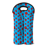 Cartoon Ladybird Pattern Print Double Neoprene Wine Tote