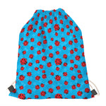 Cartoon Ladybird Pattern Print Drawstring Bag