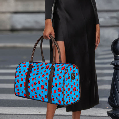 Cartoon Ladybird Pattern Print Duffle Bag