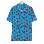 Cartoon Ladybird Pattern Print Hawaiian Shirt