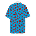 Cartoon Ladybird Pattern Print Hawaiian Shirt