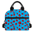 Cartoon Ladybird Pattern Print Insulated Lunch Bag