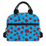 Cartoon Ladybird Pattern Print Insulated Lunch Bag