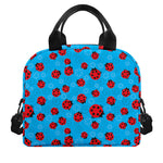 Cartoon Ladybird Pattern Print Insulated Lunch Bag