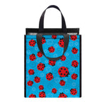 Cartoon Ladybird Pattern Print Insulated Lunch Tote