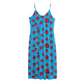 Cartoon Ladybird Pattern Print Jersey Midi Cami Dress