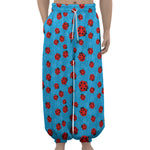 Cartoon Ladybird Pattern Print Lantern Pants