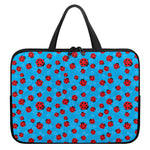 Cartoon Ladybird Pattern Print Laptop Sleeve With Handle