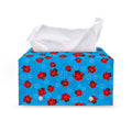 Cartoon Ladybird Pattern Print Leather Tissue Box Cover