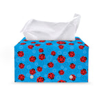 Cartoon Ladybird Pattern Print Leather Tissue Box Cover