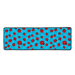 Cartoon Ladybird Pattern Print Long Kitchen Mat