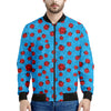 Cartoon Ladybird Pattern Print Men's Bomber Jacket