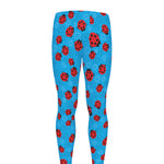Cartoon Ladybird Pattern Print Men's leggings
