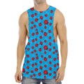 Cartoon Ladybird Pattern Print Men's Muscle Tank Top