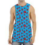 Cartoon Ladybird Pattern Print Men's Muscle Tank Top