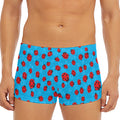 Cartoon Ladybird Pattern Print Men's Short Boxer Briefs