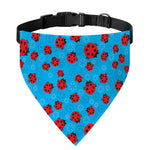 Cartoon Ladybird Pattern Print Over The Collar Dog Bandana