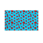 Cartoon Ladybird Pattern Print Polyester Flag