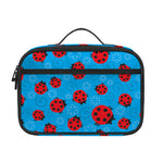 Cartoon Ladybird Pattern Print Portable Lunch Bag