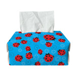 Cartoon Ladybird Pattern Print Rectangle Tissue Box Cover