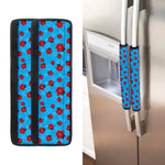 Cartoon Ladybird Pattern Print Refrigerator Handle Covers