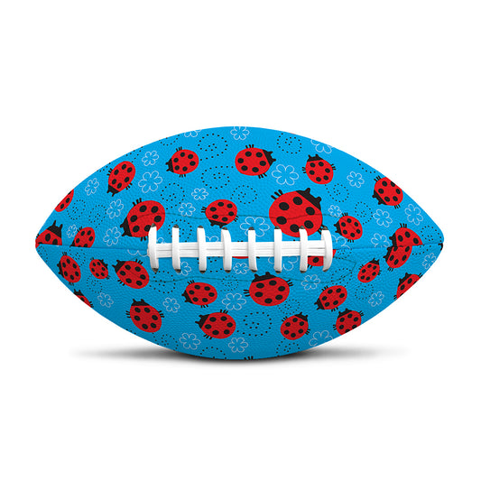 Cartoon Ladybird Pattern Print Rugby Ball