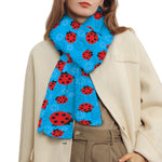 Cartoon Ladybird Pattern Print Scarf