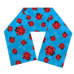 Cartoon Ladybird Pattern Print Scarf