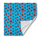 Cartoon Ladybird Pattern Print Silk Bandana
