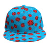 Cartoon Ladybird Pattern Print Snapback Cap