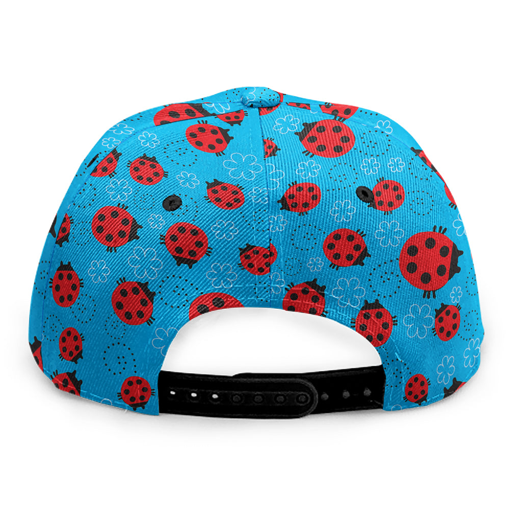 Cartoon Ladybird Pattern Print Snapback Cap