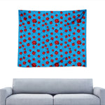 Cartoon Ladybird Pattern Print Tapestry