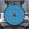 Cartoon Ladybird Pattern Print Tire Cover With Camera Hole