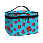 Cartoon Ladybird Pattern Print Travel Makeup Bag