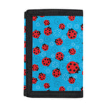 Cartoon Ladybird Pattern Print Trifold Wallet